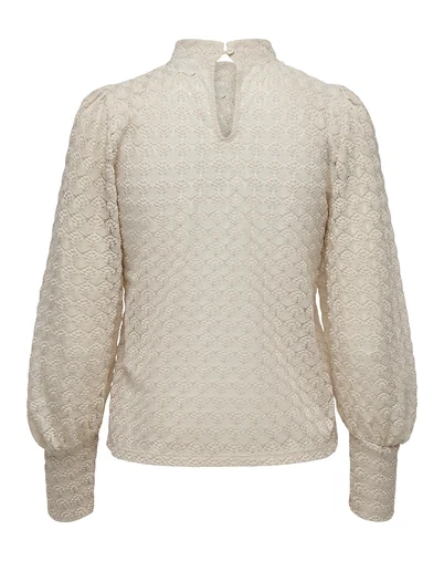 JDY - JDYAvery Lace Bluse - Sandshell